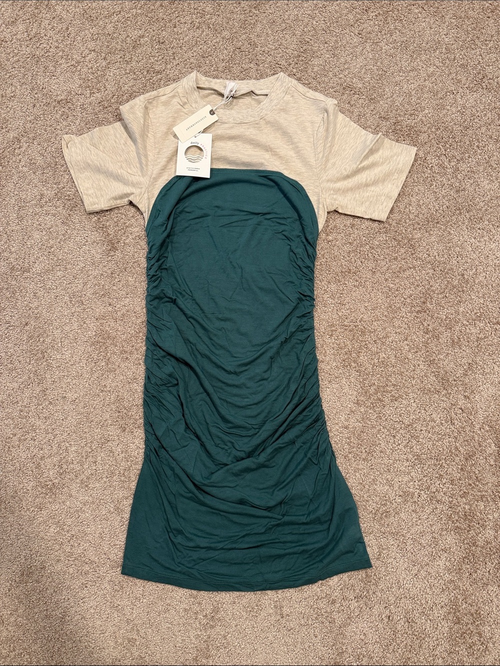 Women’s Size XS Anthropologie Daily Practice Mini Dress Green